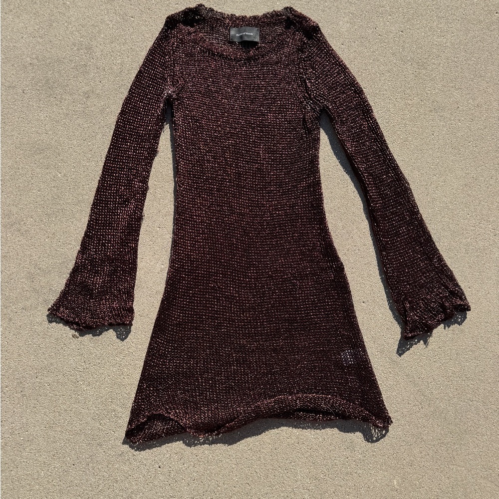 Elegant Long Sleeve Knit Dress